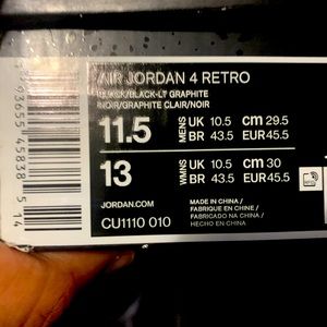 Men’s “Black Cat” Jordan’s 11.5